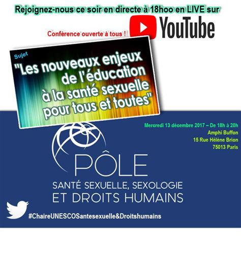 Conférence « Les Nouveaux Enjeux De Léducation à La Santé Sexuelle