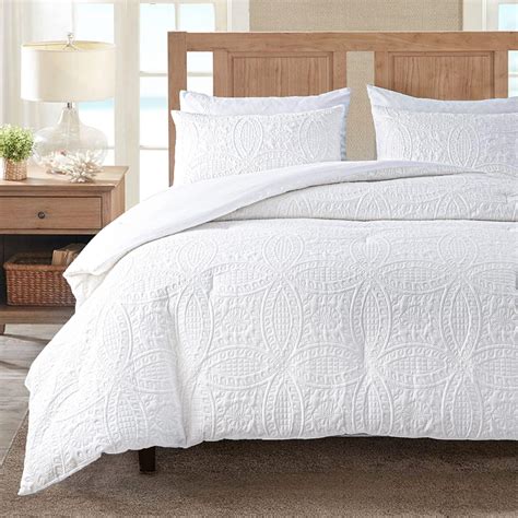 City Scene Courtney Comforter Set King White Everything Else