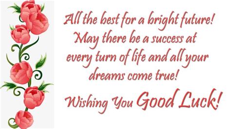 Good Luck Wishes Quotes Messages Images All The Best Wishes