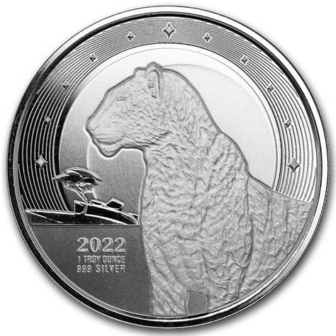 Ghana 2022 African Leopard 1 Oz Silber El Dorado Coins Edelmetalle