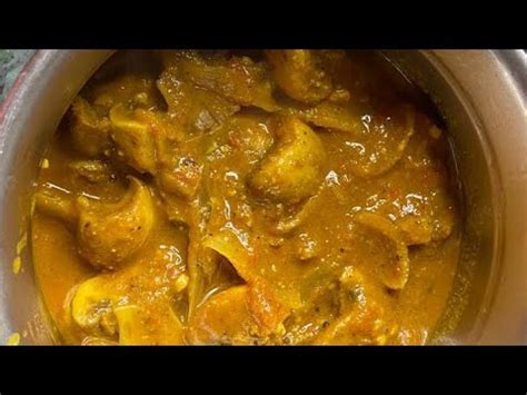 मसल मसरम रसपmushroom massala curry recipeby उष सह YouTube