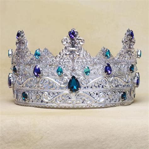 Big King Crown Royal Crown Silver Crown Mens Crown Crown Medieval