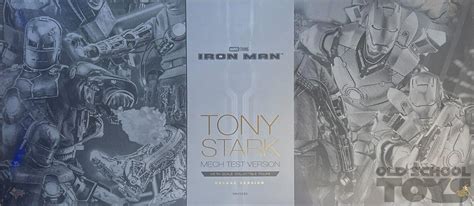 Hot Toys Tony Stark Mech Test Version Iron Man MMS In Doos Deluxe Version Old School Toys