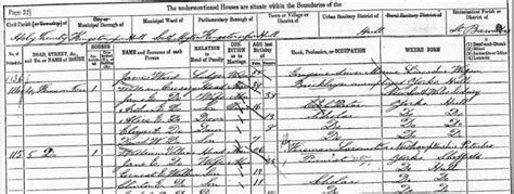 A Sample Of An Original Census Form Download Scientific Diagram