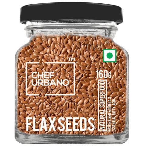 Chef Urbano Flax Seeds Buy Jar Of 160 0 Gm Seeds At Best Price In