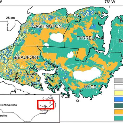 The Albemarle Pamlico Peninsula In Eastern North Carolina The