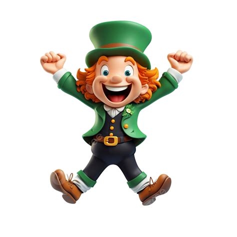 St Patrick Day Happy Jump St Patrick Day Shamrock Lucky Png