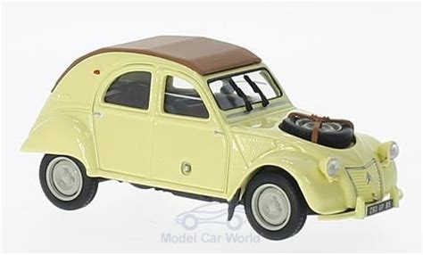 Miniature Citroen 2CV 1 43 Norev 4x4 Sahara Helljaune 1961 Voiture