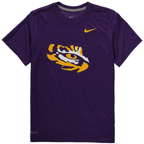 Lsu Tigers Nike Youth Logo Legend Dri Fit T Shirt Purple