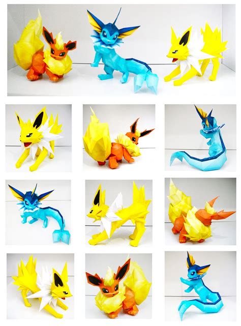 23 Eeveelutions Papercraft Fionnakariss