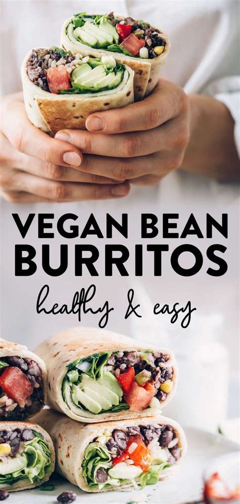 Easy Vegan Bean Burrito – Nutriciously