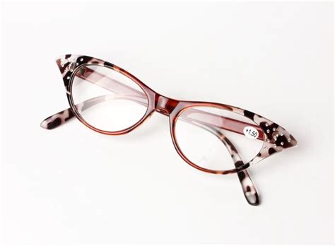 Sexy Female Ladies Women Cat Eye Reading Glasses Resin Lenses Crystal Rhinestone Decoration