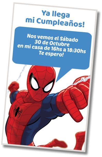 Top Imagen Invitaciones De Spiderman Para Enviar Por Whatsapp