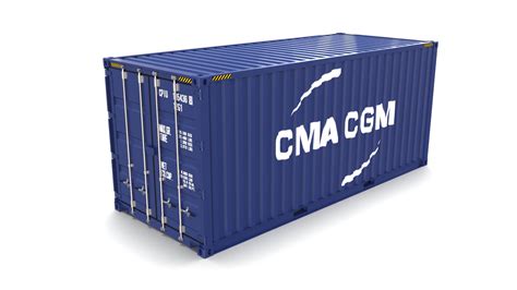 Ft Shipping Container Cma Cgm D Model By Dragosburian