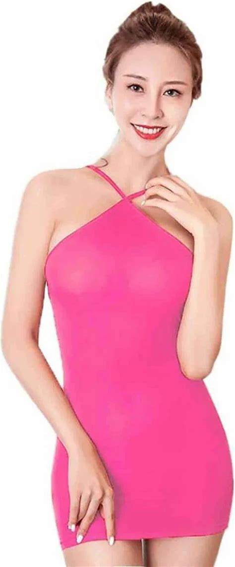 Buy Zxs Style Women Pink Babydoll Backless Lingerie Set Online At Best
