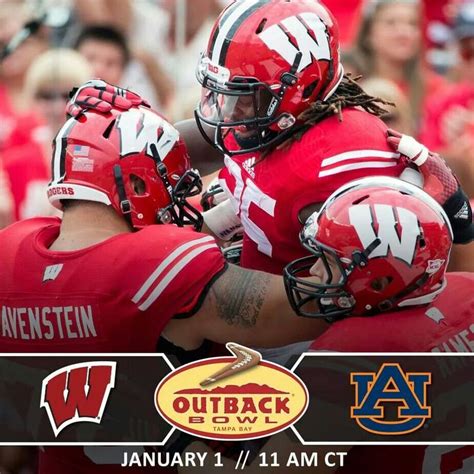 Outback Bowl Here We Come Wisconsin Badgers Football Badger Football