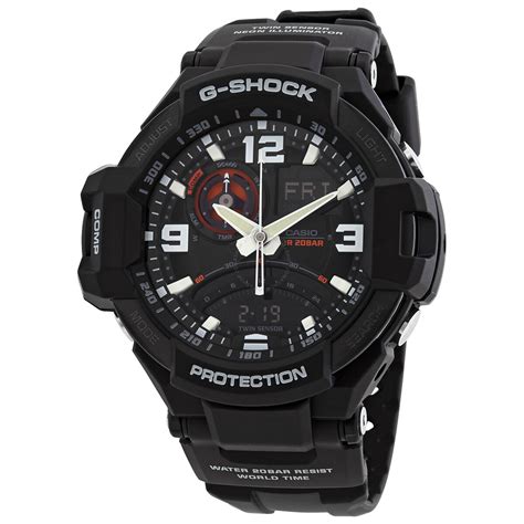 Casio G Shock GRAVITYMASTER Twin Sensor Alarm World Time Quartz Analog