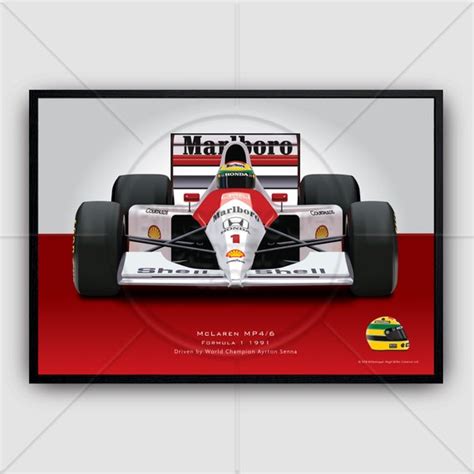 Formula 1 Helmets Print F1 Ayrton Senna Memorabilia Print Wall Art