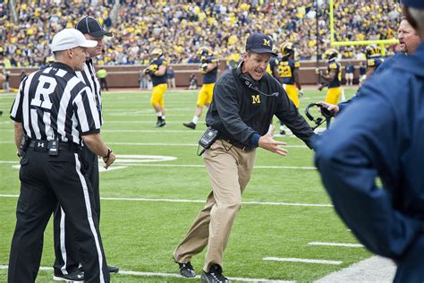 Jim Harbaughs Home Debut At Michigan A Success Sfgate