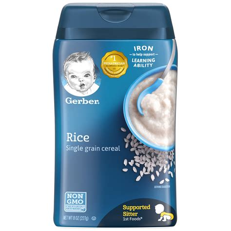 Gerber St Foods Single Grain Rice Baby Cereal Oz Walmart