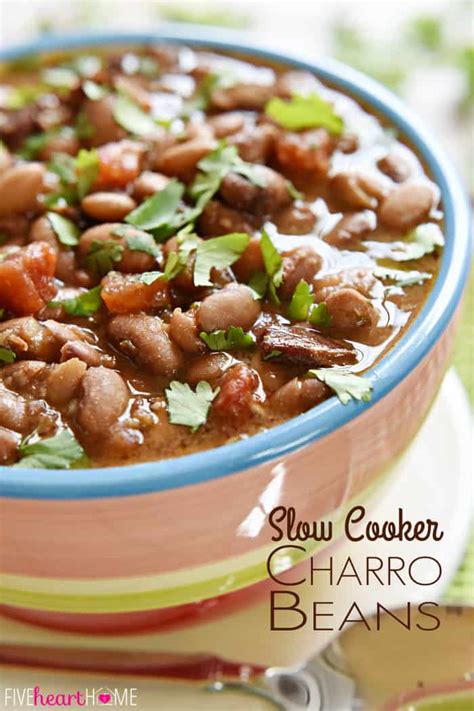 Easy AMAZING Slow Cooker Charro Beans The BEST Recipe FIVEheartHOME