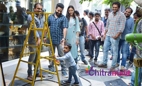 Jr Ntr S Son Abhay S First Visit To Janatha Garage Sets