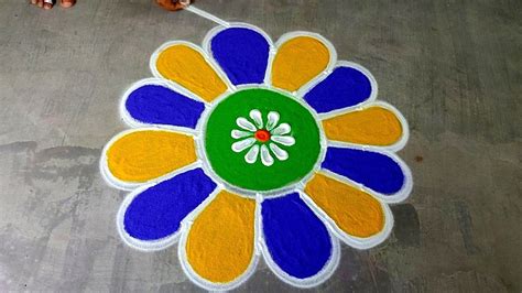 Aani Madham Easy Rangoli Traditional Kolam Friday Special Kolam