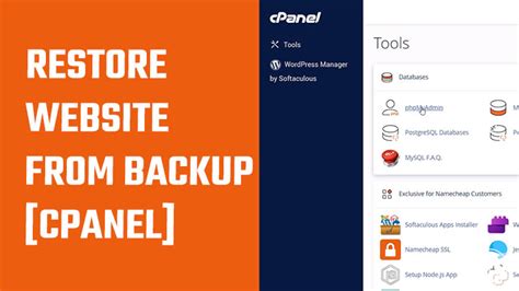 Restore Wordpress Website From Backup Using Cpanel