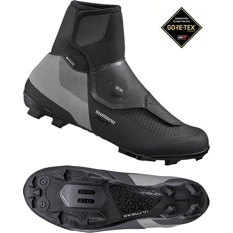 Shimano Sh Mw Mtb Wide Winter Cycling Shoes Black Velonova