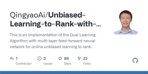 Github Qingyaoai Unbiased Learning To Rank With Unbiased Propensity