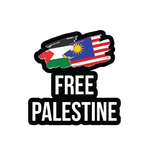 Free Palestine Malaysia Flag Sticker Flag | Shopee Malaysia