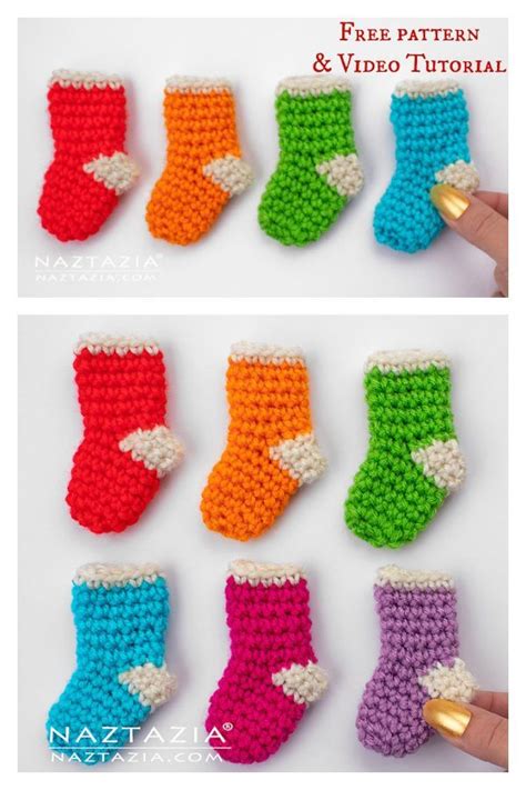 5 Mini Christmas Stocking Free Crochet Patterns Artofit