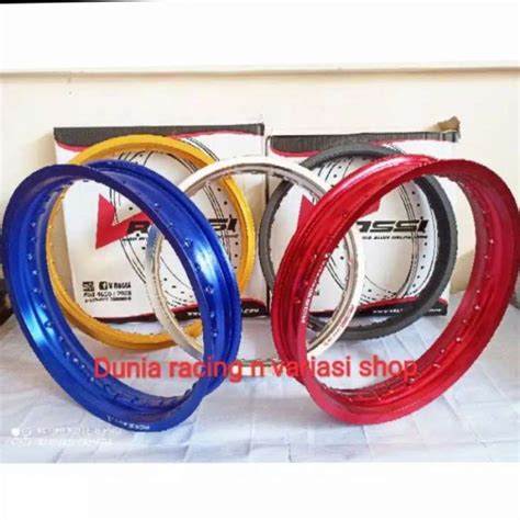 Promo Velg Rossi Ring Ready Warna Biru Hitam Gold Sier Merah