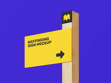 Free Wooden Wayfinding Direction Signage Mockup Psd Files Good