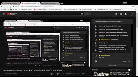 Divulgando E Avaliando Canais AO VIVO GANHE MUITOS INSCRITOS YouTube