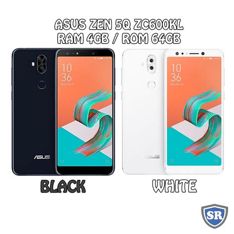 Jual Asus Zenfone 5q Zc600kl Ram 4gb Rom 64gb 4 64 Black White Baru New Resmi