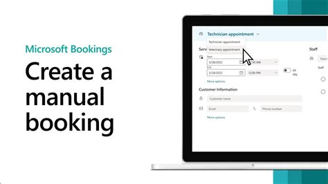 Create A Manual Booking In Microsoft Bookings YouTube