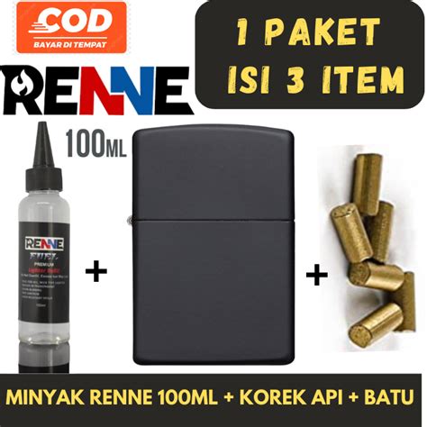 Jual Paket Komplit Korek Api Kantai Hitam Dopp Plus Minyak 100 Ml Plus