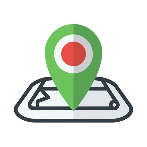 Premium Vector Location Data Icon Simple Location Data Colored Flat