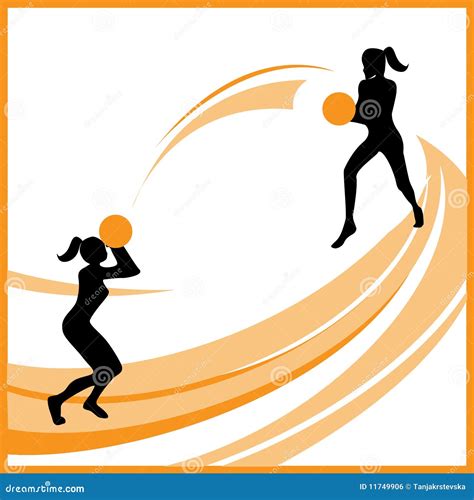 Woman Basketball Vector Stock Vector Illustration Of Abstract 11749906