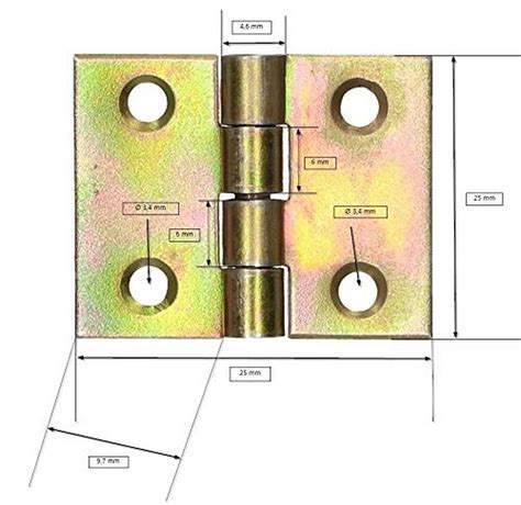 Zawias Splatany 20x25 Mm Meblowy Mebli Metalowy Kotarbau