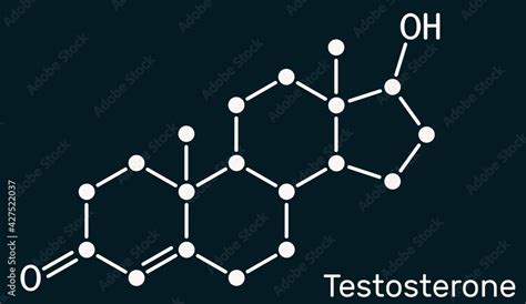 Testosterone Testosteron Molecule It Is Androgenic Steroid Sex