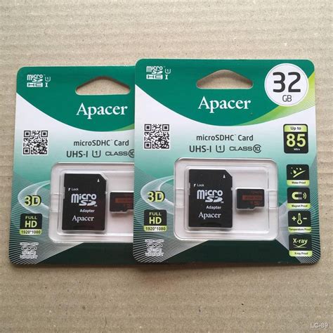 32GB 64GB 128GB MICRO SD CARD ไมโครเอสดการด APACER รน UHS I U1