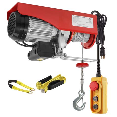 Partsam Electric Hoist 2200 Lbs Lift Remote Control Power System Zinc