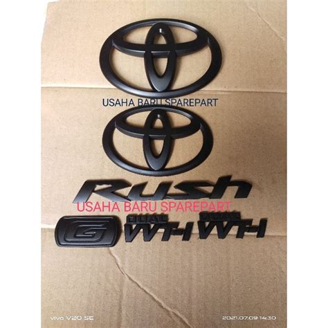 Jual Emblem Tulisan Rush Komlit Hitam Doff Indonesia Shopee Indonesia