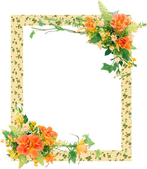 Download Hd Bordes Y Marcos De Flores Gratis Flower Frames