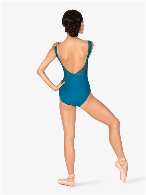 Womens Mesh V Back Tank Leotard Leotards Natalie Dancewear N8429