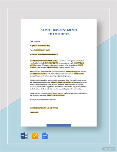 Business Memo Template Google Docs Prntbl Concejomunicipaldechinu Gov Co