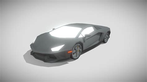 Lowpoly Lamborghini Aventador Download Free 3d Model By Lolik123654