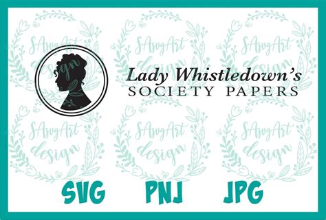 Bridgerton Lady Whistledown Svg Cricut Silhouette Cut File Etsy